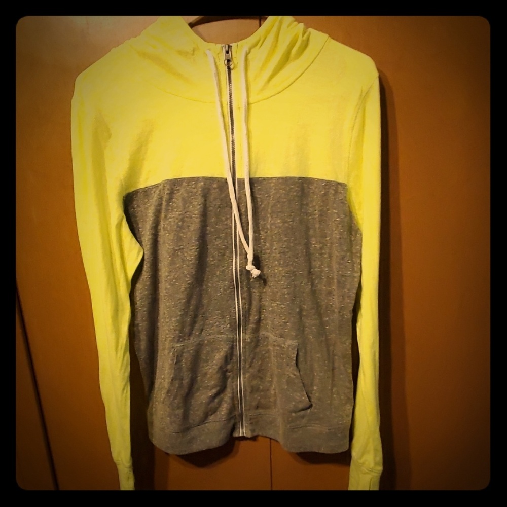 Neon Zip up Hoodie